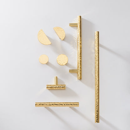 Hammered Brass Handle
