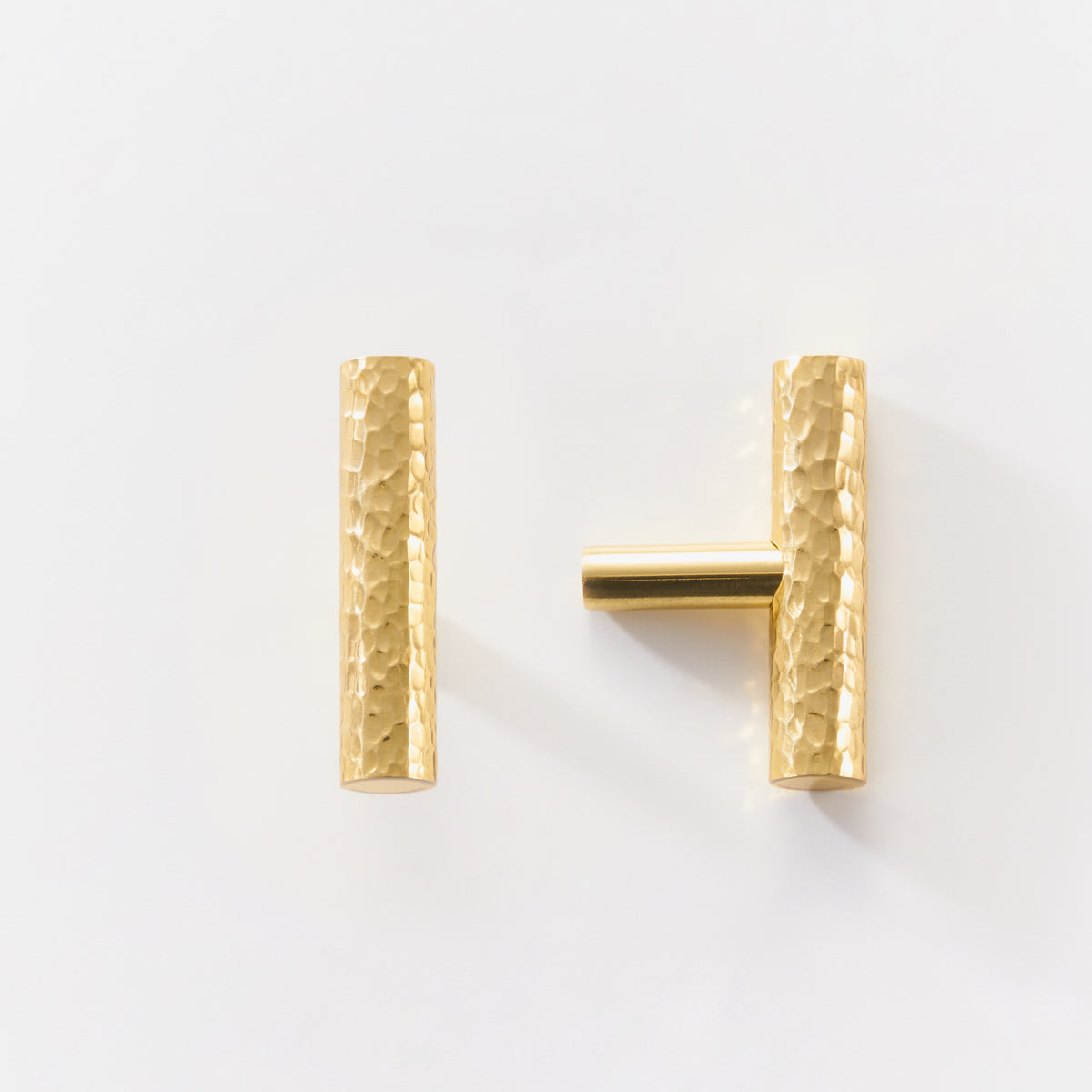 Hammered Brass Handle