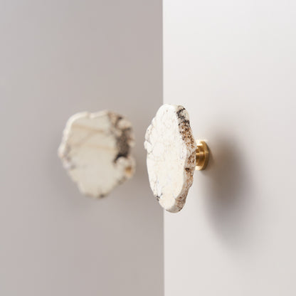 Marble & Brass Handle
