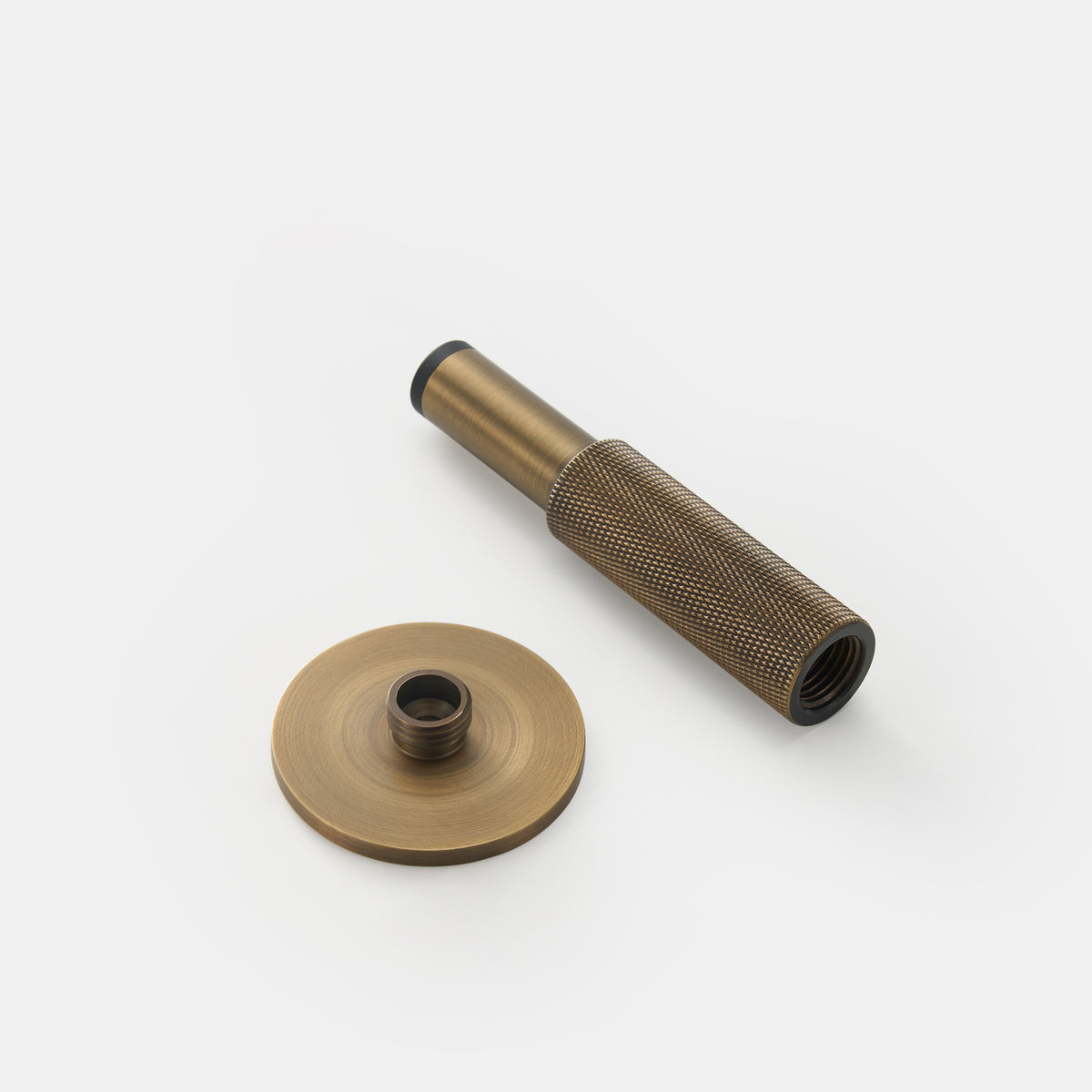 Knurled Brass Door Stopper
