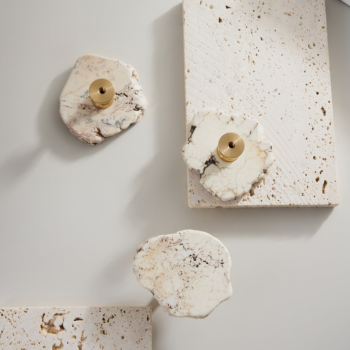 Marble & Brass Handle