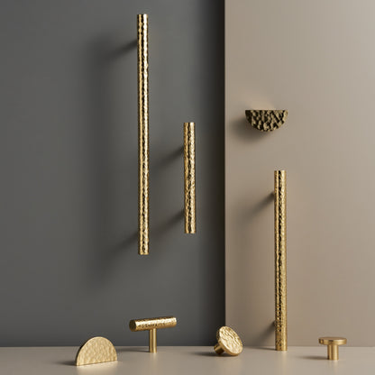 Hammered Brass Handle