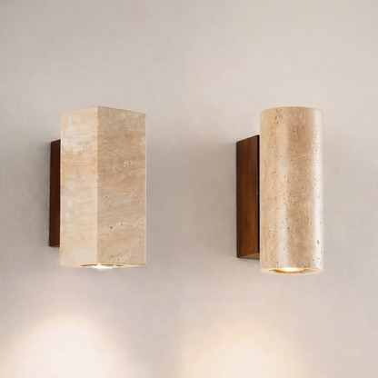 Travertine Wall Light
