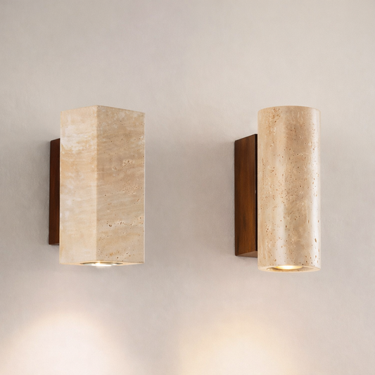 Travertine Wall Light