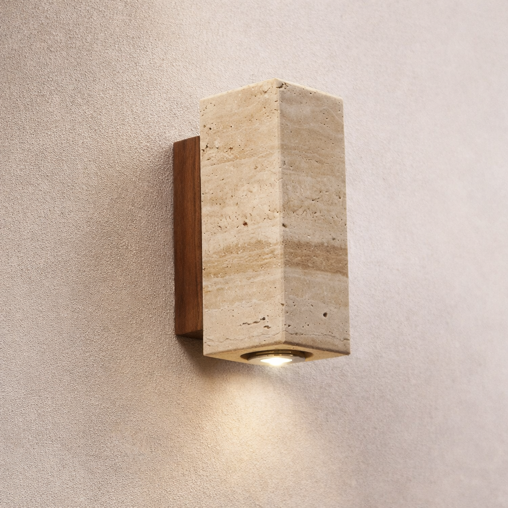 Travertine Wall Light