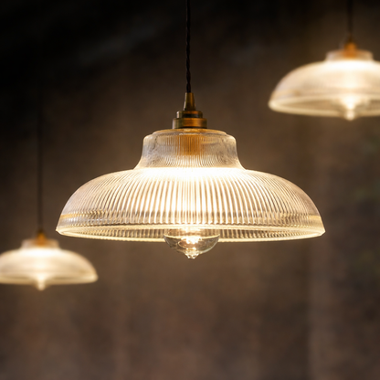 Ribbed Dome Pendant