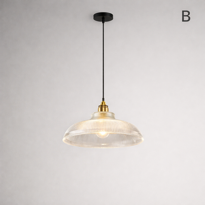 Ribbed Dome Pendant