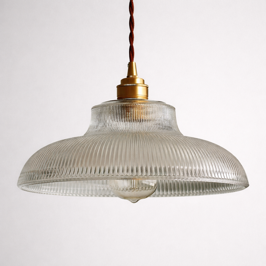 Ribbed Dome Pendant