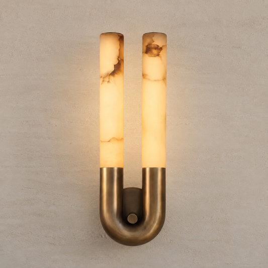 Alabaster Arc Wall Light
