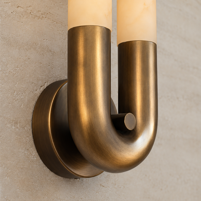 Alabaster Arc Wall Light