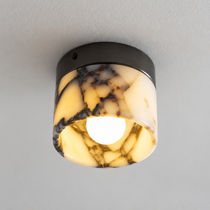 Marble Flush-Mount Ceiling Light