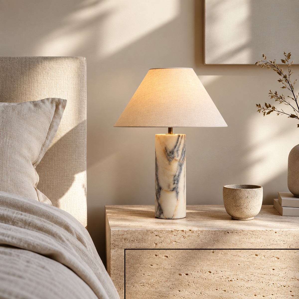 Marble Noir Table Lamp