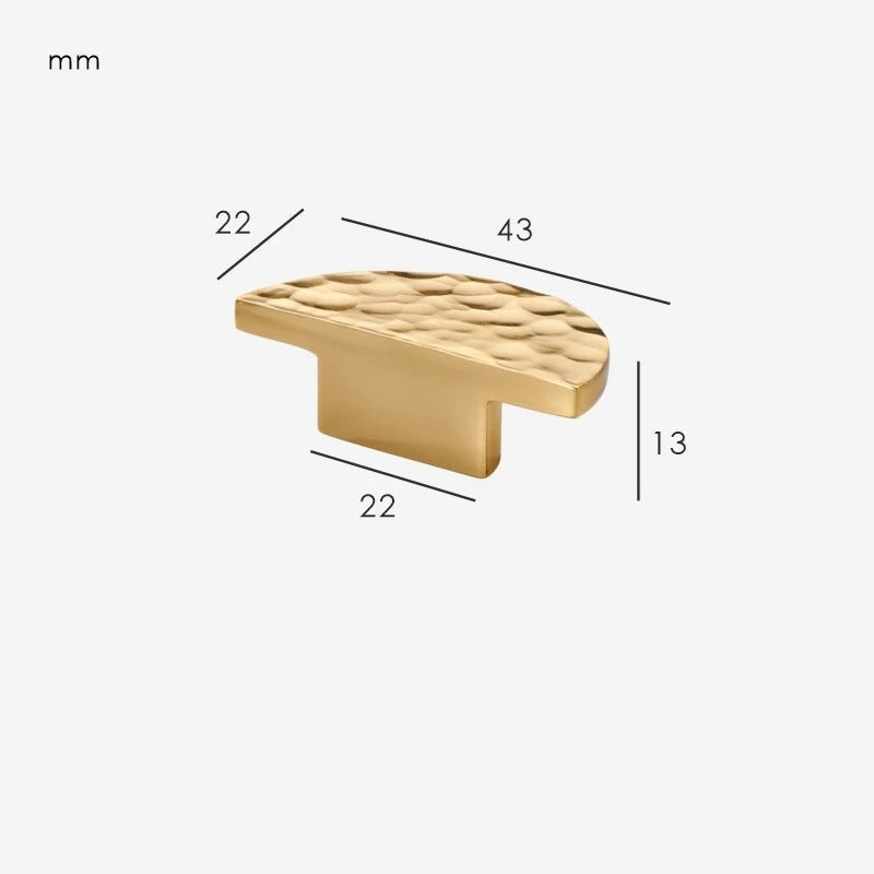 Hammered Brass Handle