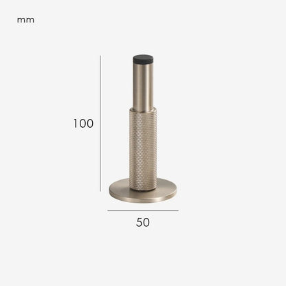 Knurled Brass Door Stopper