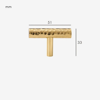 Hammered Brass Handle