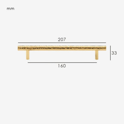 Hammered Brass Handle