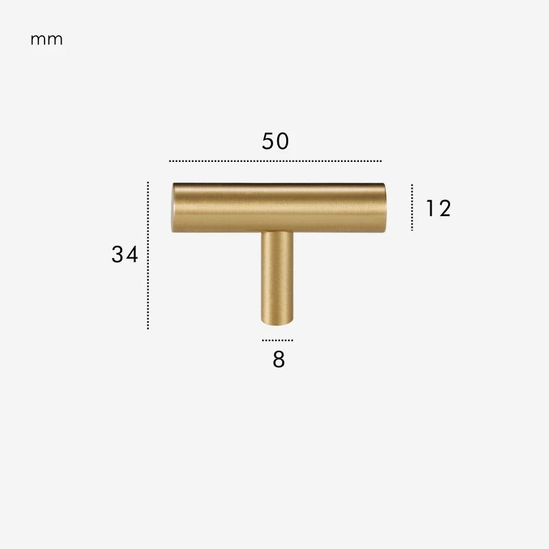 Brass T-Bar Handle