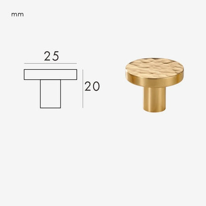 Hammered Brass Handle